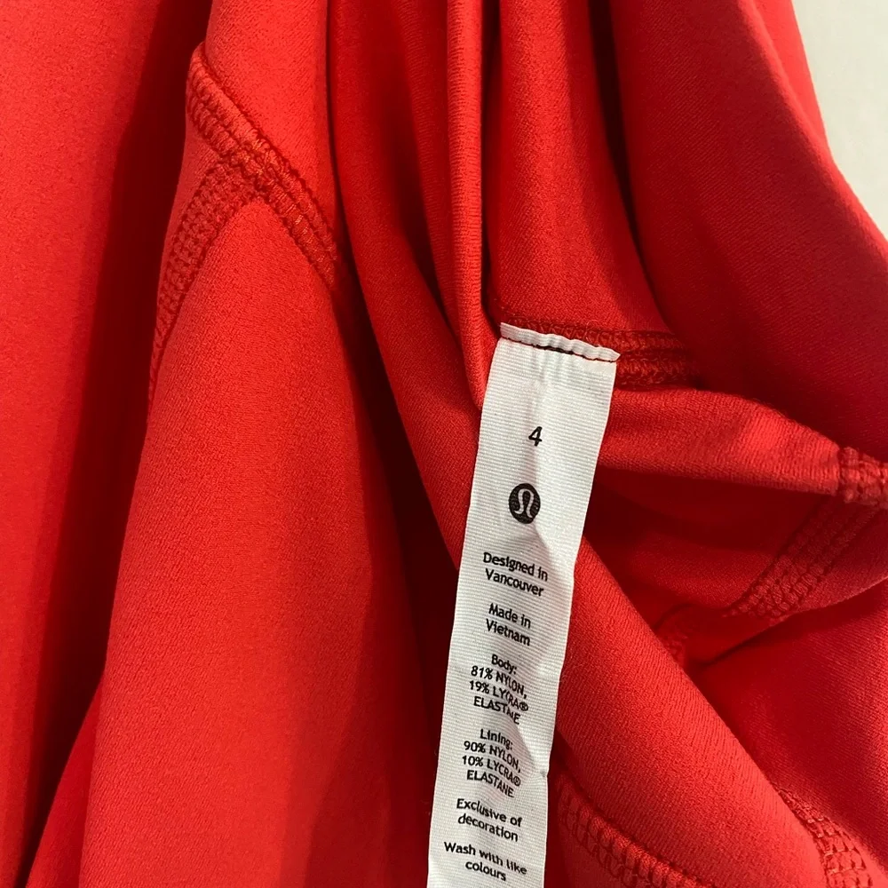 Lululemon Align High Rise Crop / Cherry / Size 4 - Picture 4 of 4
